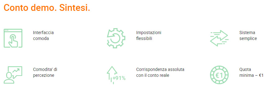 conto demo sintesi