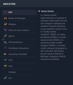 indicatori conto demo
