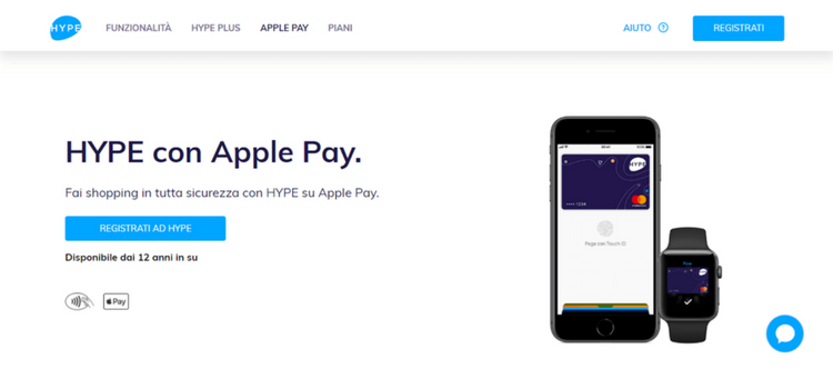 web page carta hype apple pay