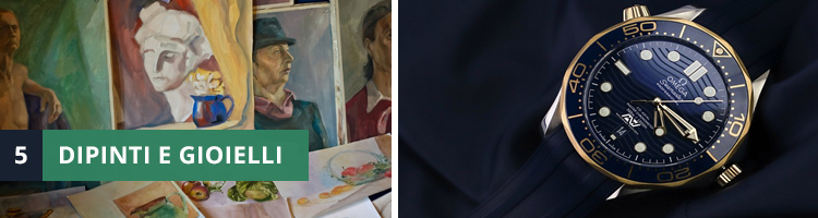 investire in dipinti orologi gioielli