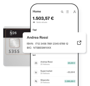 n26 iban italiano