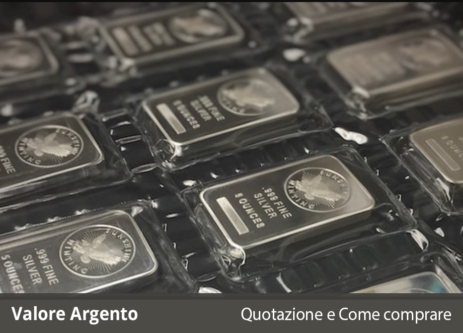 argento quotazione valore