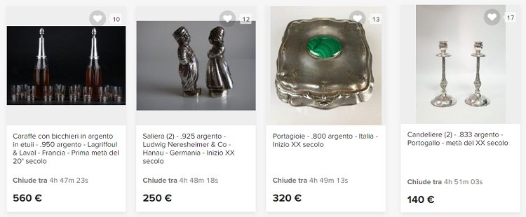 comprare argento gioielli