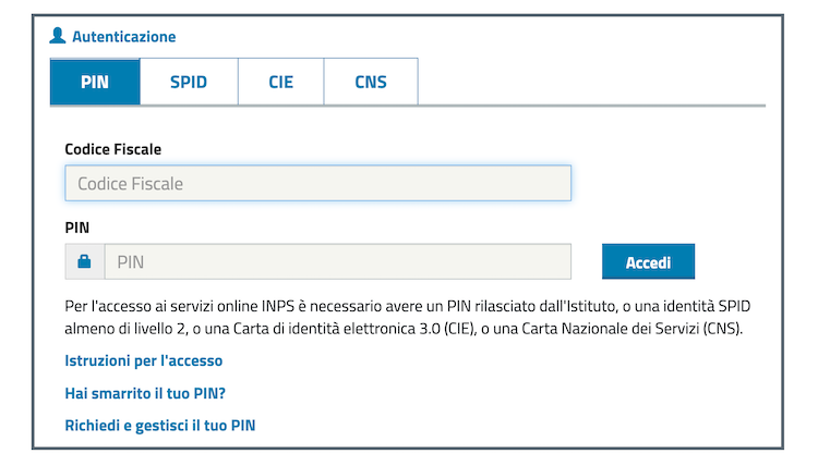 inps online login