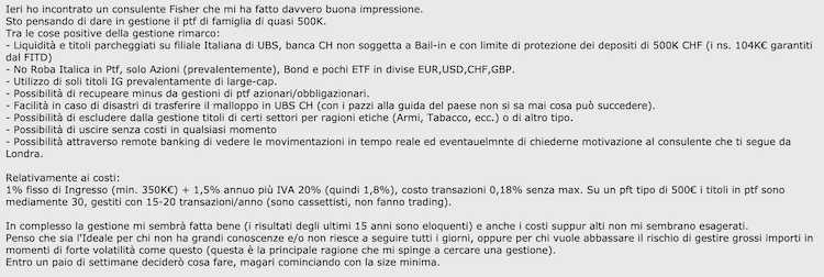 fisher investments italia opinioni