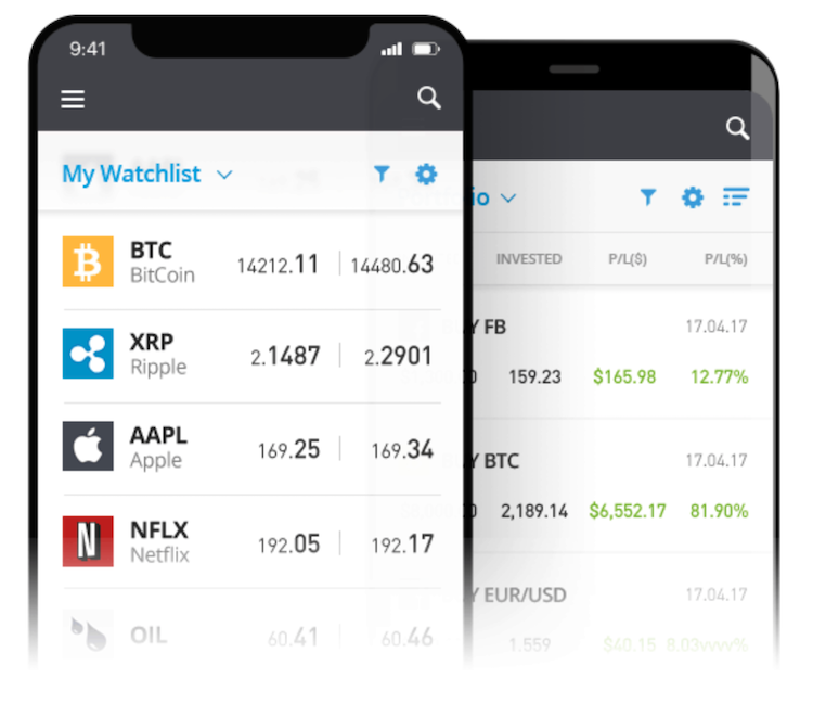 eToro migliore app per investimenti