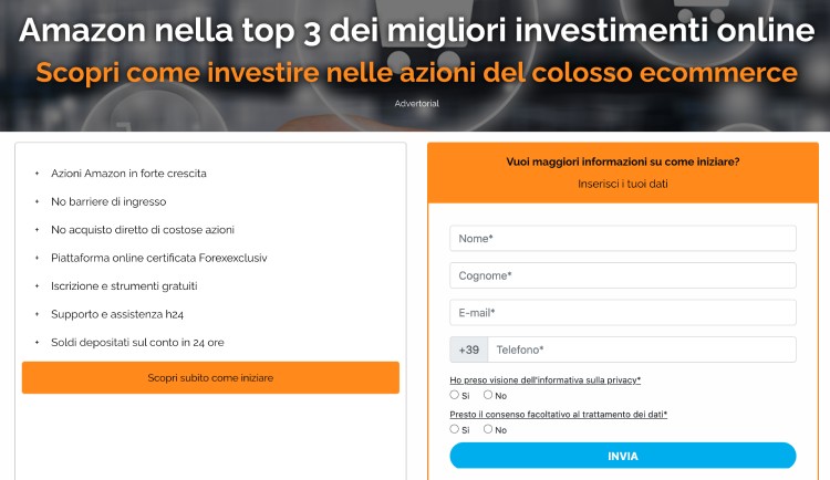 investi online su azioni amazon)