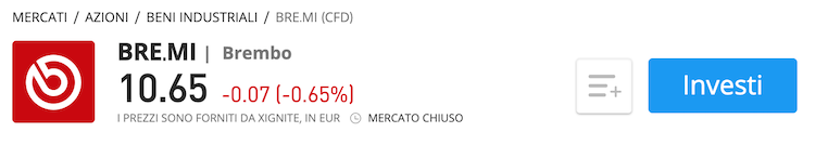 comprare azioni brembo