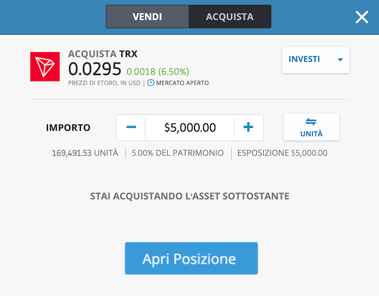 tron etoro
