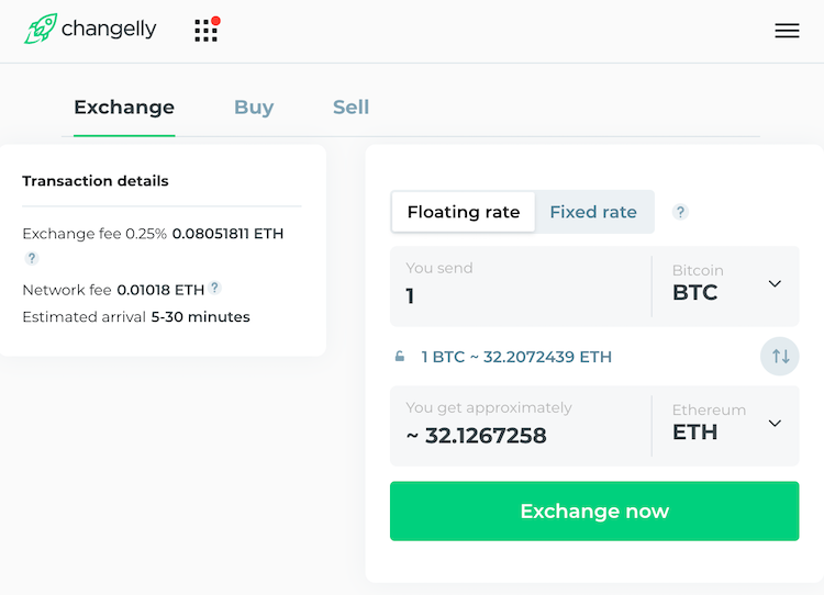 changelly exchange