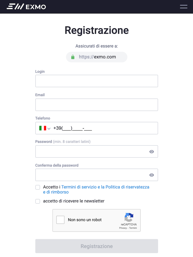 exmo login