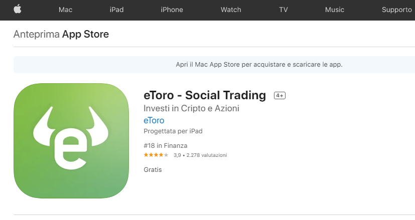 etoro social trading migliore app investimenti