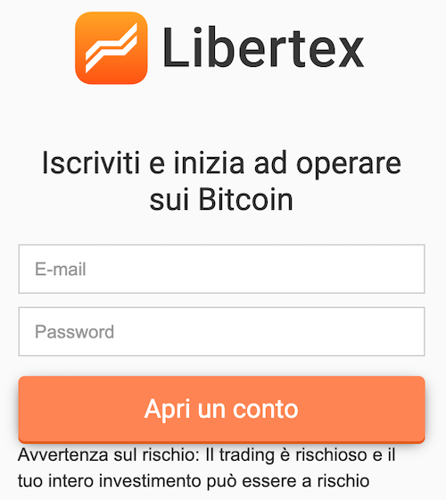 libertex crypto login
