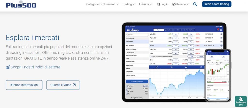 eToro vs plus500 Piattaforma