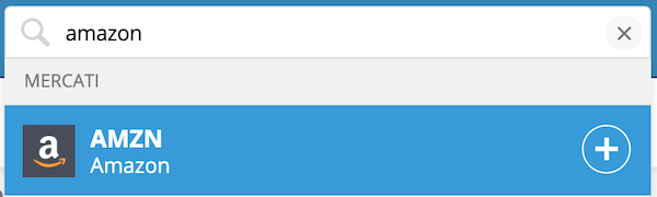 cerca azioni amazon etoro