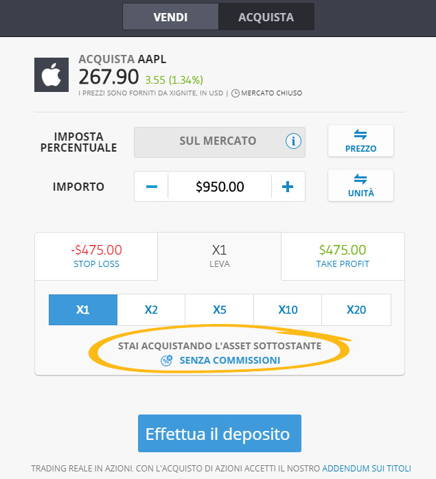 etoro azioni