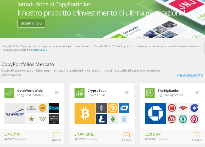Trading Automatico copy portfolio