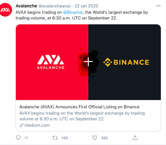 Avalanche Binance