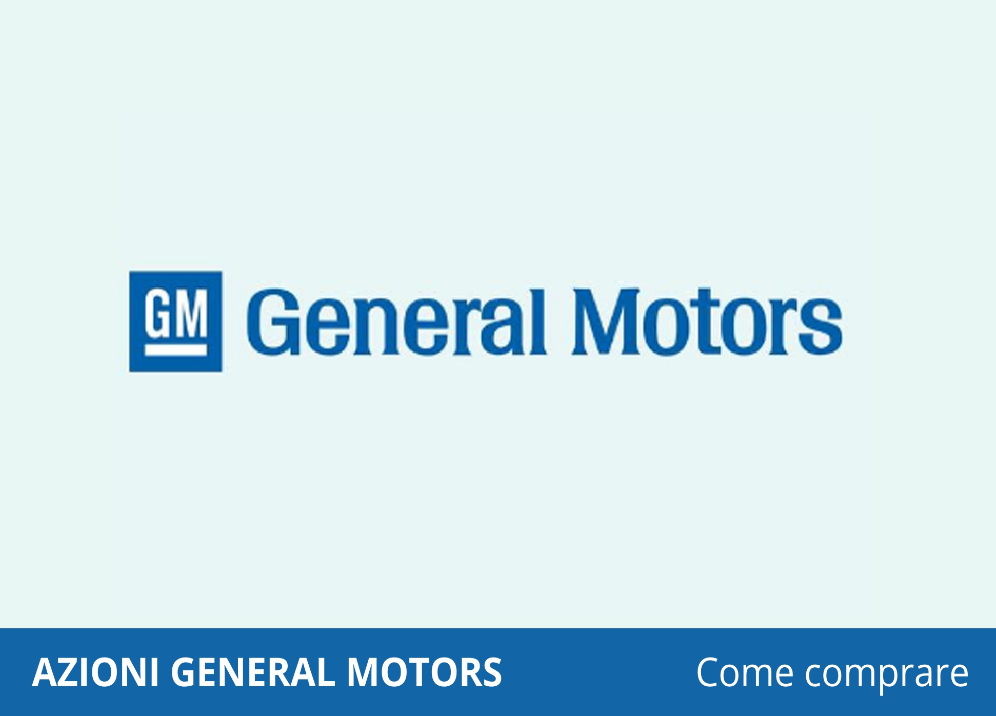 Titolo general motors sales