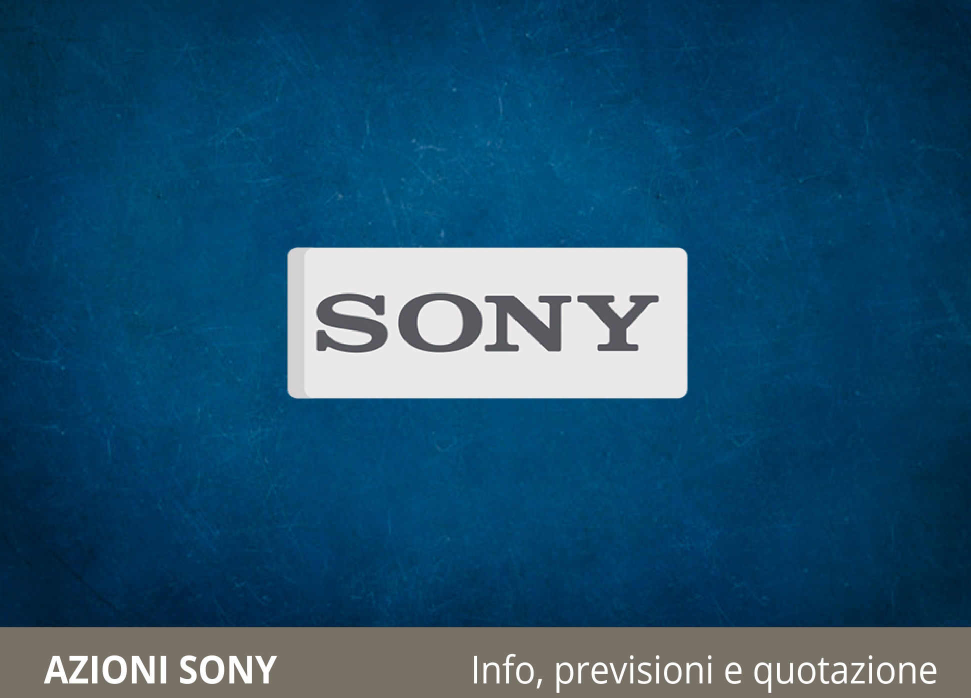 Quotazione Sony azioni in tempo reale