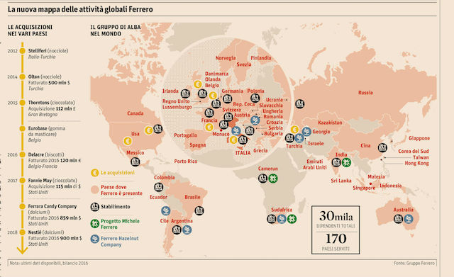 distribuzione nel mondo