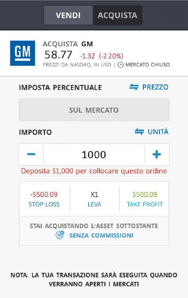 comprare azioni general motors