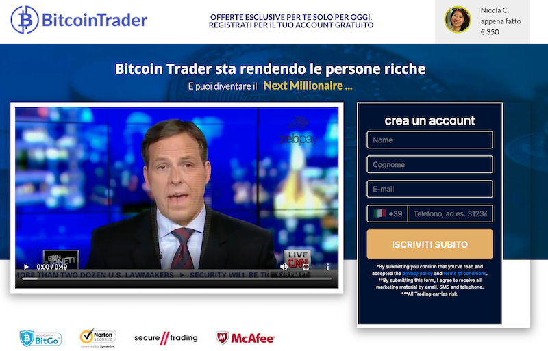 bitcoin trader sito ufficiale