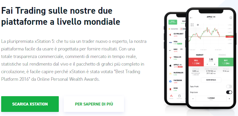 XTB piattaforma e app