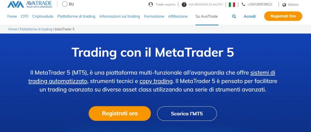 AvaTrade MetaTrader 5