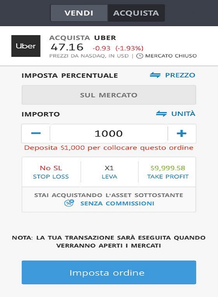 Come comprare Azioni Uber