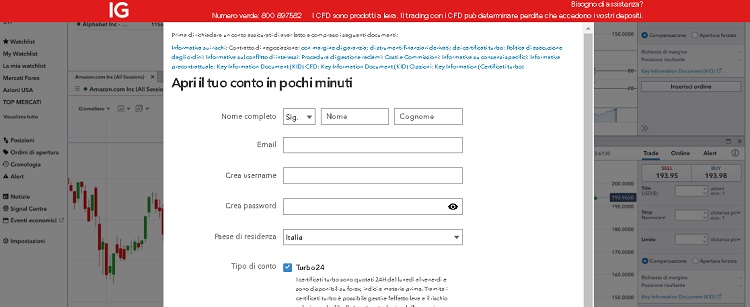 IG Trading come registrarsi