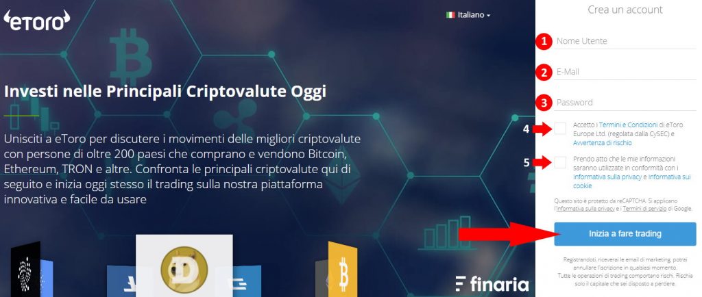 etoro registrazione broker fare trading bitcoin