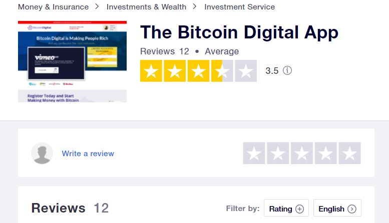 Bitcoin Digital Trustpilot