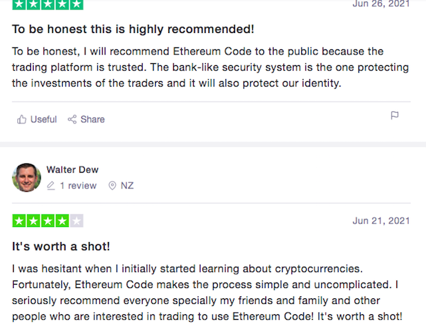 ethereum code trust pilot