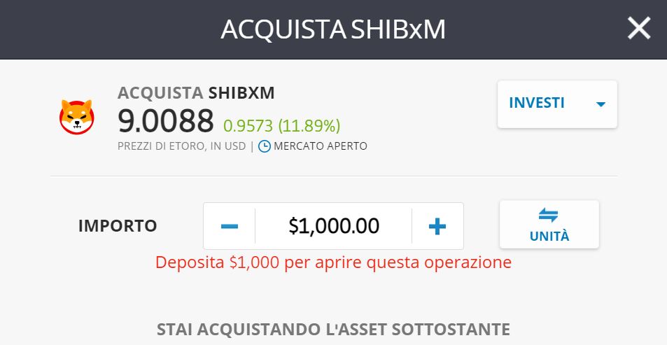 eToro Shiba Inu