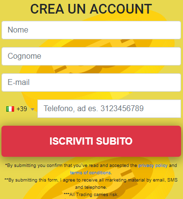 bitcoin lucro registrazione