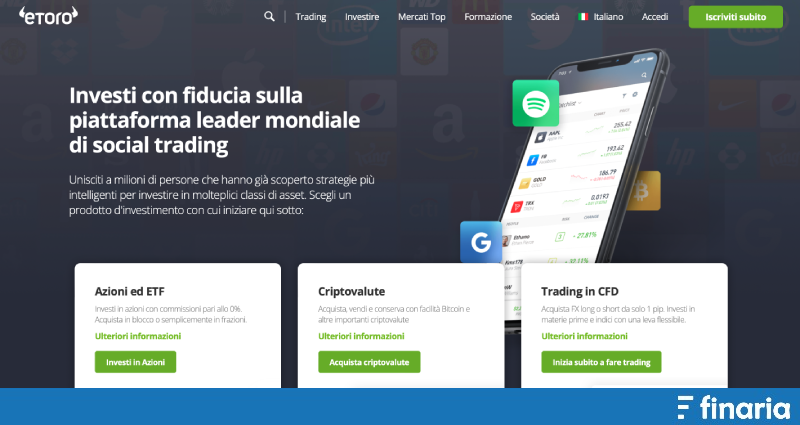 eToro iscrizione