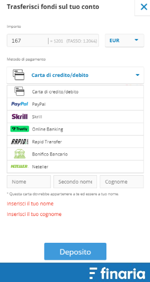 eToro iscrizioni