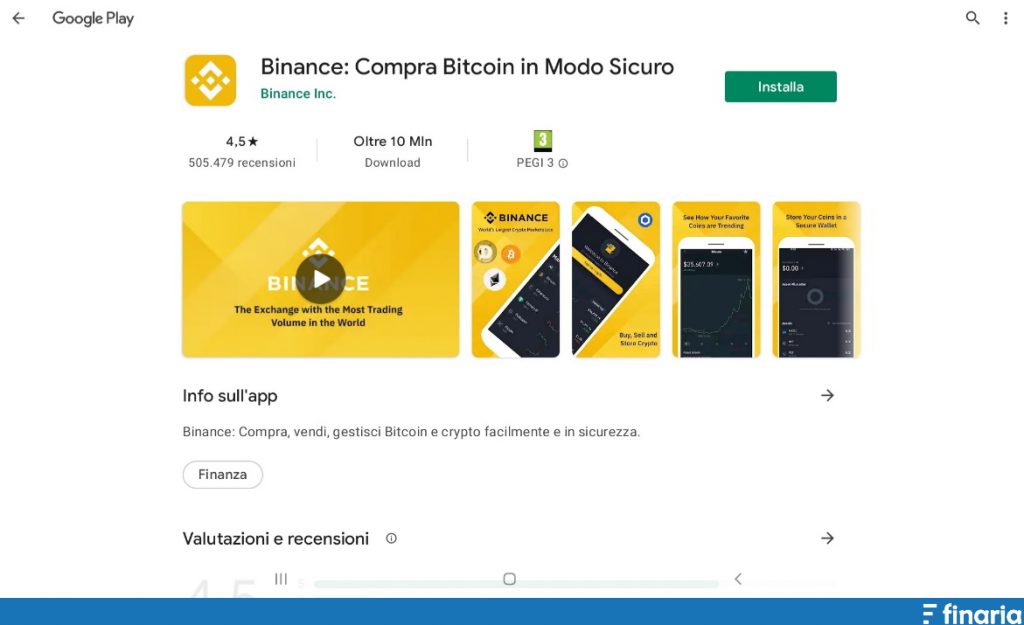 App per comprare Bitcoin binance playstore