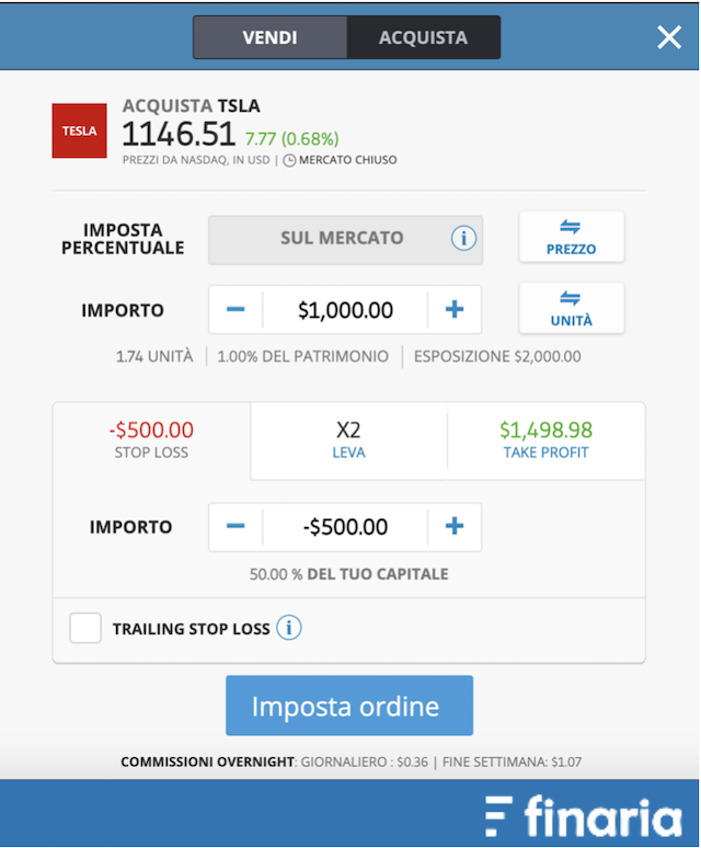 investire in Borsa senza rischi tesla