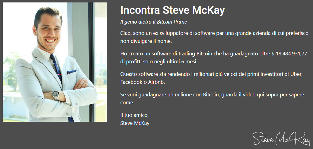 Bitcoin Prime steve mckay