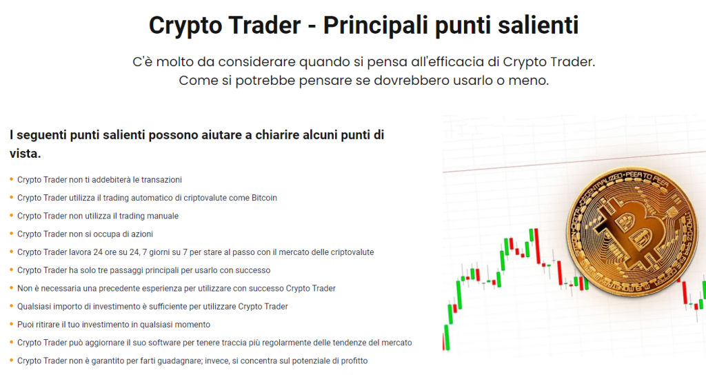 crypto trader caratteristiche