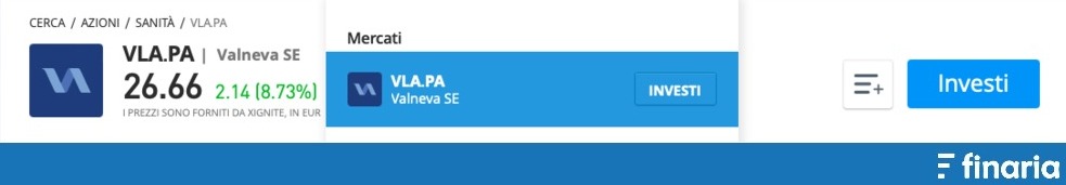 comprare azioni valneva etoro