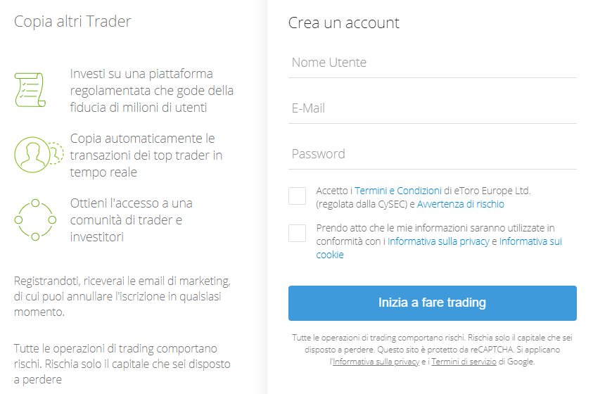 etoro registrazione 