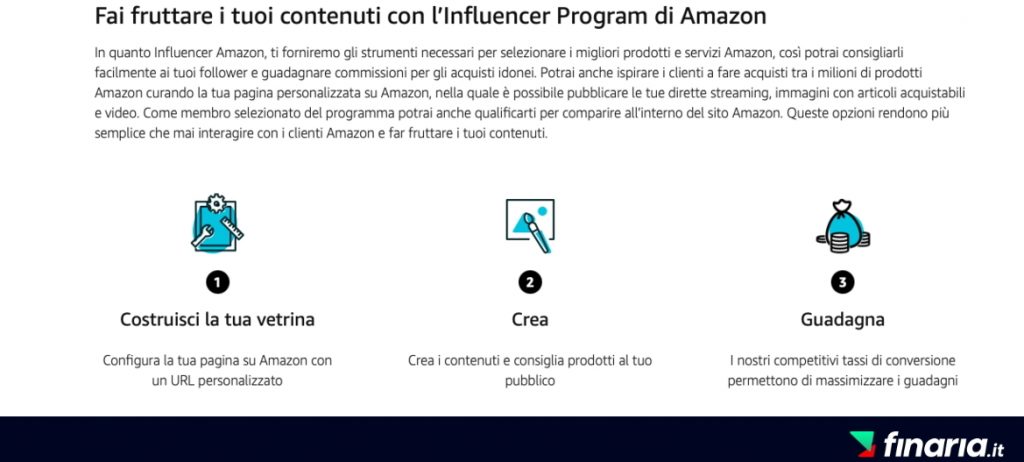 Guadagnare con Amazon - influencer