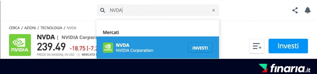 Comprare Azioni NVIDIA - etoro