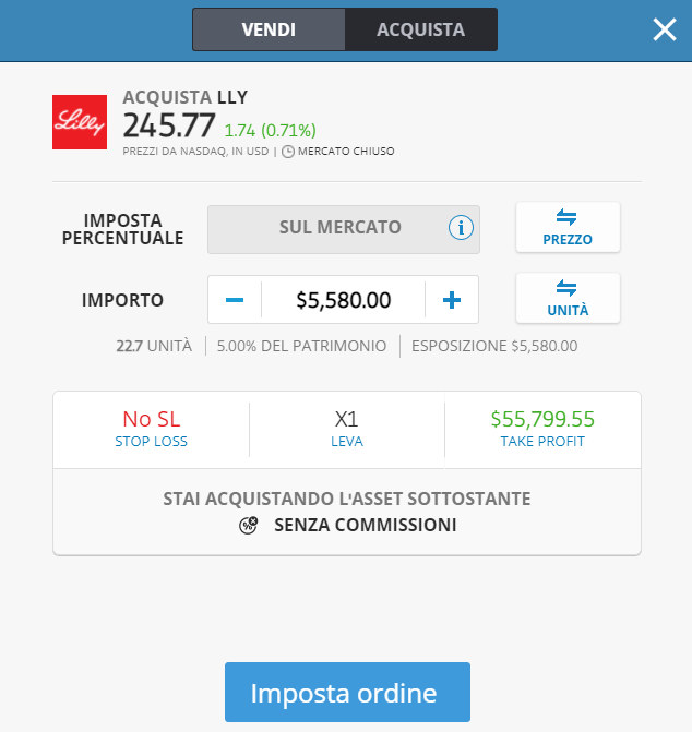 Comprare Azioni Eli Lilly - etoro 2