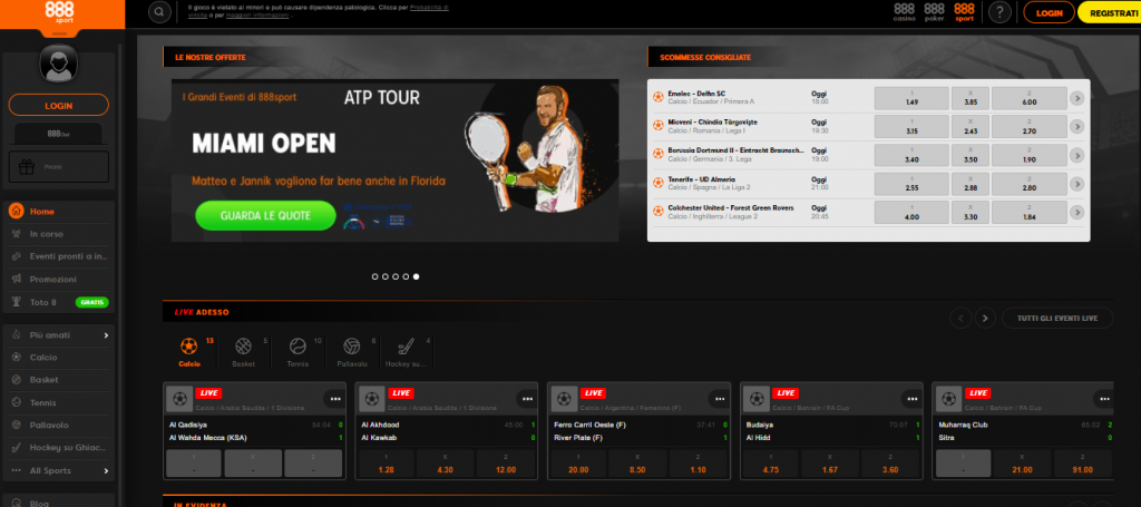 siti scommesse online 888