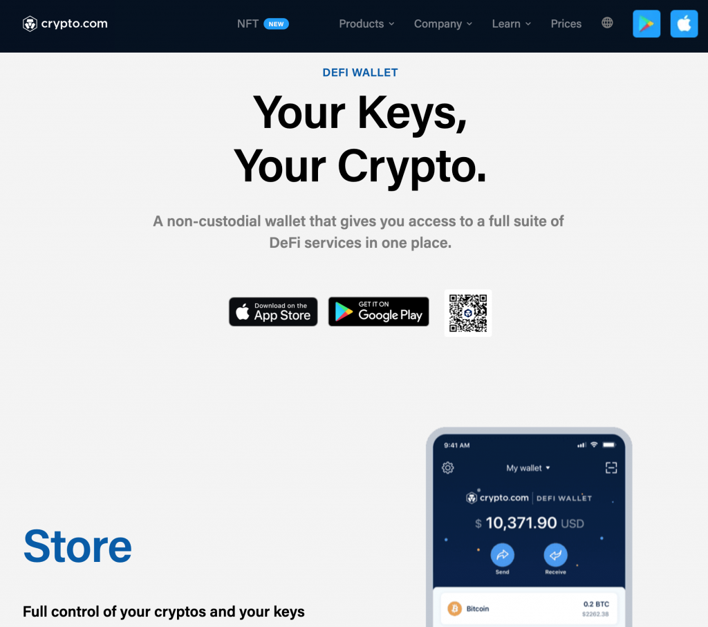 DeFi Wallet - app mobile crypto.com