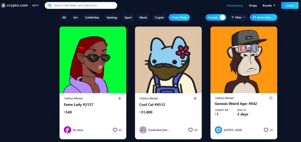 Crypto.com NFT - cross chain